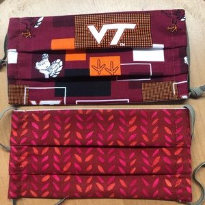 Virginia Tech Hokies Face Masks Set of 2